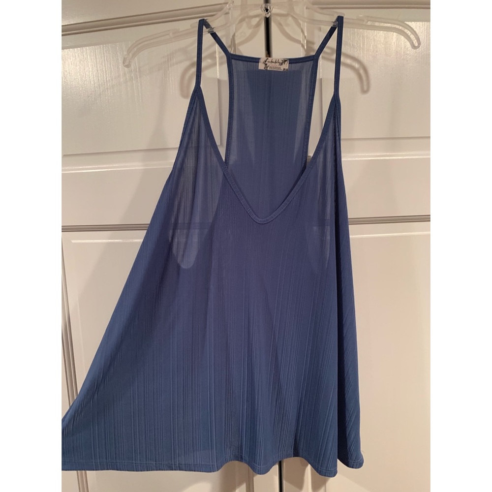 Intimately Free People - Blue Sheer Cami